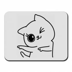 Коврик для мыши Cheerful kitten - PrintSalon