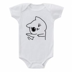 Детский бодик Cheerful kitten - PrintSalon
