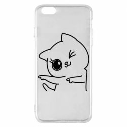 Чехол для iPhone 6 Plus/6S Plus Cheerful kitten - PrintSalon