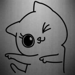 Наклейка Cheerful kitten - PrintSalon