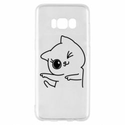 Чехол для Samsung S8 Cheerful kitten