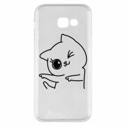 Чехол для Samsung A5 2017 Cheerful kitten - PrintSalon
