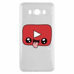 Чехол для Samsung J7 2016 Cheerful YouTube - PrintSalon