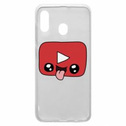 Чехол для Samsung A30 Cheerful YouTube - PrintSalon