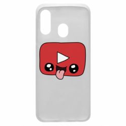 Чехол для Samsung A40 Cheerful YouTube - PrintSalon