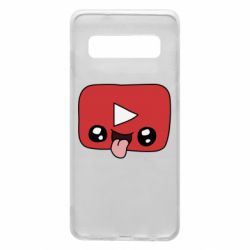 Чехол для Samsung S10 Cheerful YouTube - PrintSalon