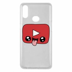 Чехол для Samsung A10s Cheerful YouTube - PrintSalon