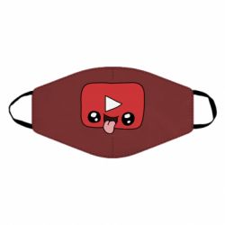 Маска многоразовая Cheerful YouTube - PrintSalon