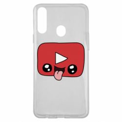 Чехол для Samsung A20s Cheerful YouTube - PrintSalon