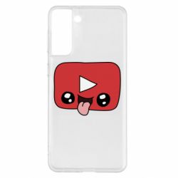 Чехол для Samsung S21+ Cheerful YouTube - PrintSalon