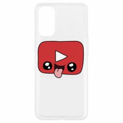 Чехол для Oppo Reno 4 Cheerful YouTube - PrintSalon