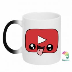 Чашка-хамелеон Cheerful YouTube - PrintSalon