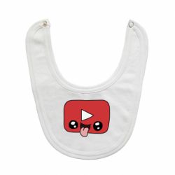 Слюнявчик  Cheerful YouTube - PrintSalon