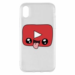 Чехол для iPhone X/Xs Cheerful YouTube - PrintSalon