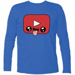 Футболка с длинным рукавом Cheerful YouTube - PrintSalon