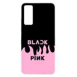 Чехол для Huawei P Smart 2021 Blackpink pink fire - PrintSalon