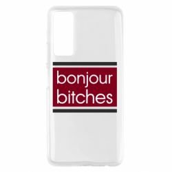 Чехол для Huawei P Smart 2021 Bonjour bitches - PrintSalon