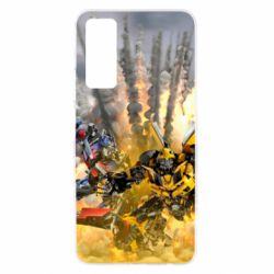Чохол для Huawei P Smart 2021 Bumblebee and Optimus Prime - PrintSalon