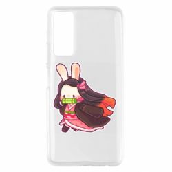 Чехол для Huawei P Smart 2021 Chibi Bunny Kamado Nezuko - PrintSalon