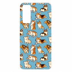 Чохол для Huawei P Smart 2021 Cute Corgis - PrintSalon