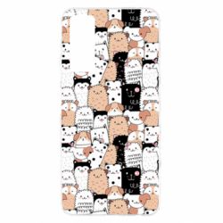 Чохол для Huawei P Smart 2021 Cute dogs pattern - PrintSalon