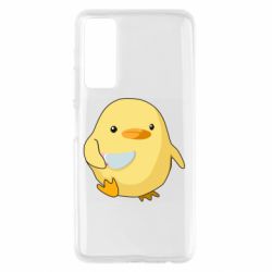Чехол для Huawei P Smart 2021 Цыпленок с ножом мем - PrintSalon