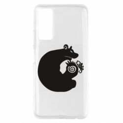 Чехол для Huawei P Smart 2021 Grizzly’s Sin of Sloth-PrintSalon Чехол для Huawei P Smart 2021 Grizzly’s Sin of Sloth