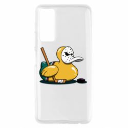 Чехол для Huawei P Smart 2021 Hockey duck - PrintSalon