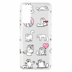 Чохол для Huawei P Smart 2021 Кот Саймона емоції - PrintSalon