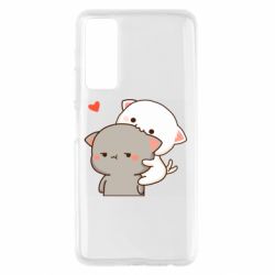 Чехол для Huawei P Smart 2021 Котики кохання - PrintSalon