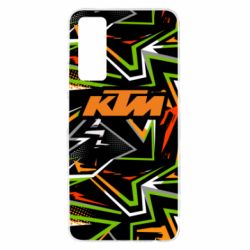 Чохол для Huawei P Smart 2021 KTM orange logo - PrintSalon