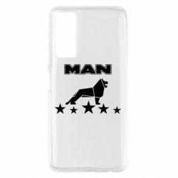 Чехол для Huawei P Smart 2021 Man lion and stars - PrintSalon