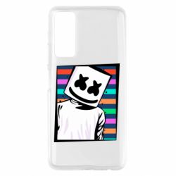 Чехол для Huawei P Smart 2021 Marshmello Colorful Portrait - PrintSalon