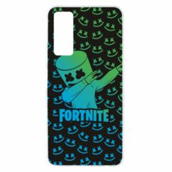 Чехол для Huawei P Smart 2021 Marshmello Fortnite Dab Neon - PrintSalon