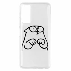 Чехол для Huawei P Smart 2021 Милый Кот Саймона - PrintSalon