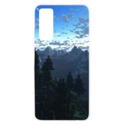 Чехол для Huawei P Smart 2021 Minecraft nature - PrintSalon