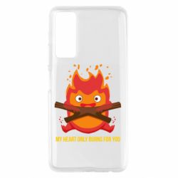 Чехол для Huawei P Smart 2021 MY HEART ONLY  BURNS FOR YOU - PrintSalon
