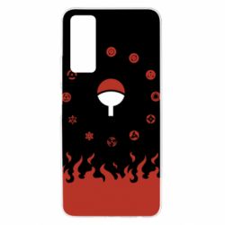 Чехол для Huawei P Smart 2021 Naruto Sasuke Uchiha Sharingan - PrintSalon