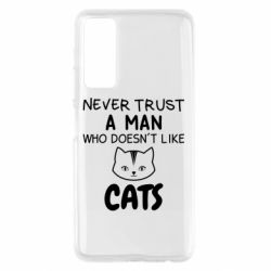 Чехол для Huawei P Smart 2021 Не любит котов - не доверяй - PrintSalon