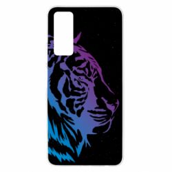 Чохол для Huawei P Smart 2021 Neon Tiger - PrintSalon