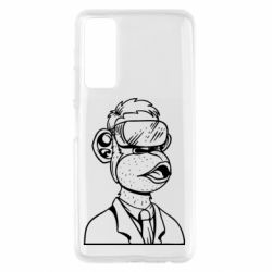 Чехол для Huawei P Smart 2021 Обезьяна в виртуальных очках - PrintSalon