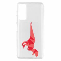 Чехол для Huawei P Smart 2021 Origami dinosaur - PrintSalon