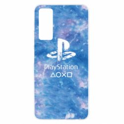 Чохол для Huawei P Smart 2021 Playstation on tai dai background - PrintSalon