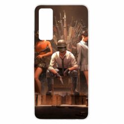 Чехол для Huawei P Smart 2021 Pubg on the throne - PrintSalon