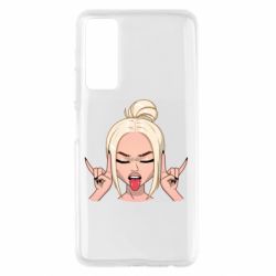 Чехол для Huawei P Smart 2021 Punk Girl - PrintSalon