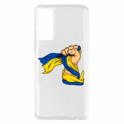 Чохол для Huawei P Smart 2021 Рука з українським прапором-PrintSalon Чохол для Huawei P Smart 2021 Рука з українським прапором