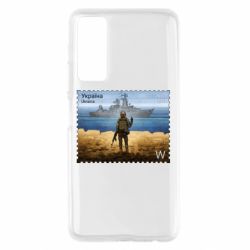 Чехол для Huawei P Smart 2021 русский корабль иди на@ - PrintSalon