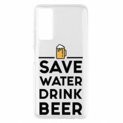 Чехол для Huawei P Smart 2021 Save water Drink beer - PrintSalon