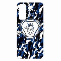Чохол для Huawei P Smart 2021 Scania logo and grunge - PrintSalon