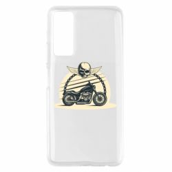 Чехол для Huawei P Smart 2021 Skull and Bike - PrintSalon